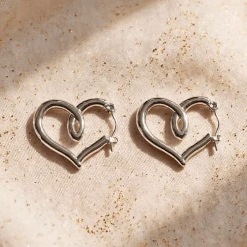 Aros Argollas Corazon Acero Quirurgico