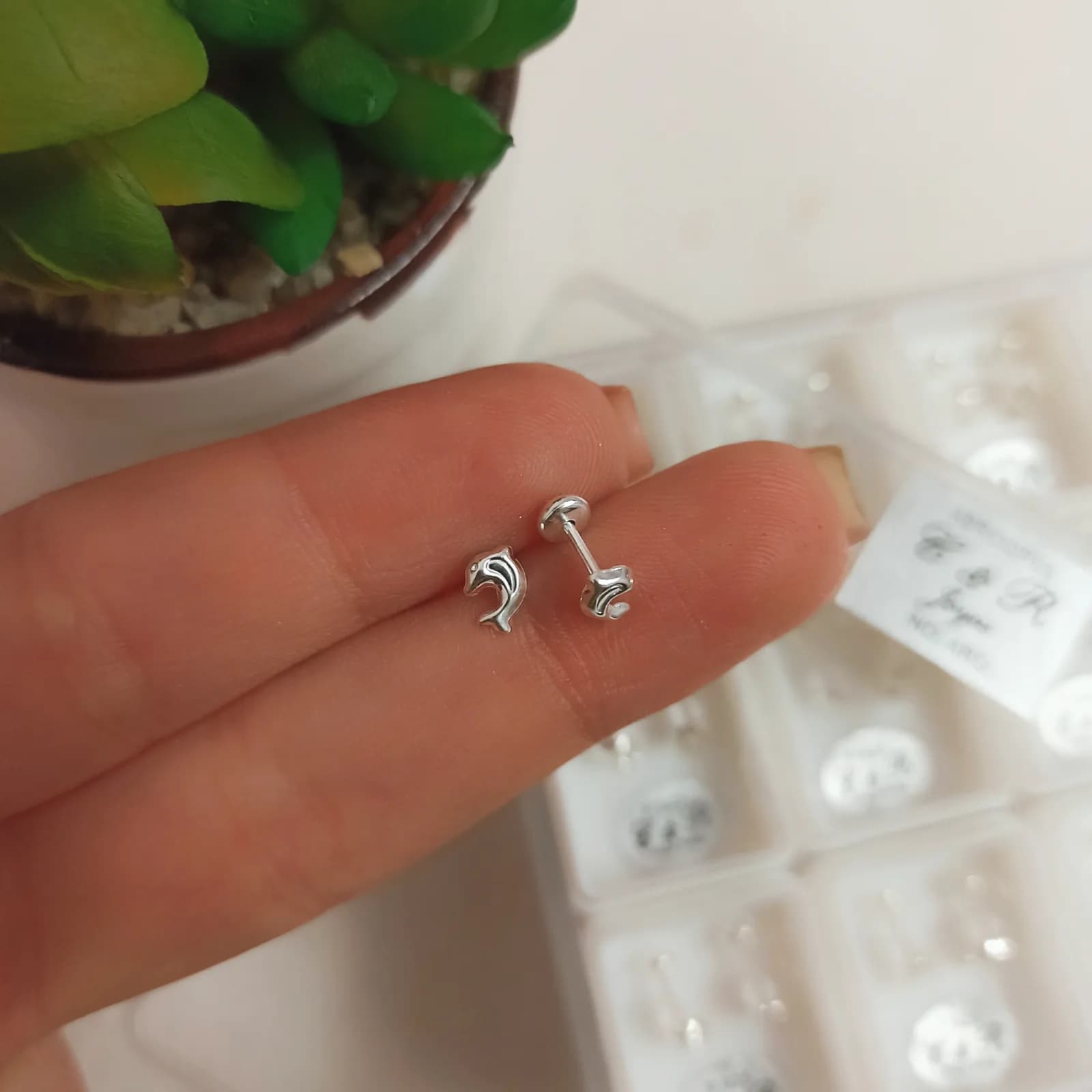 Aros Abridores Plata 925 Delfin