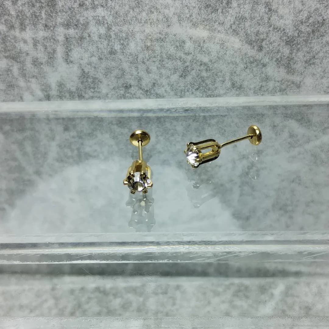 Aros Abridores Acero Dorado Grifa Transparente