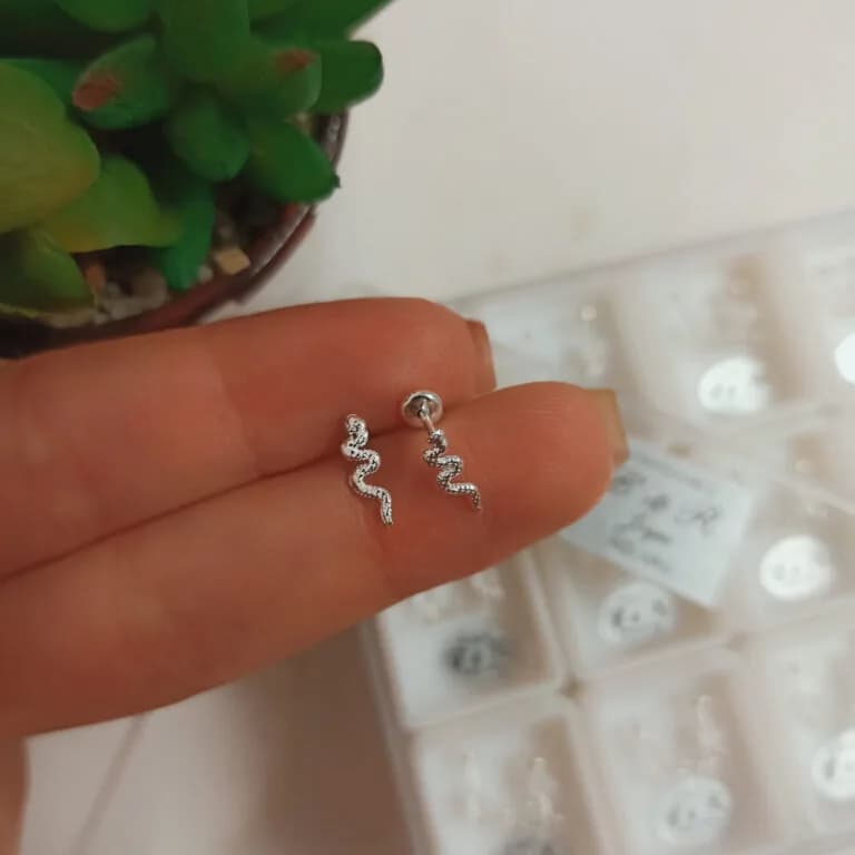 Aros Abridores Vibora Plata 925