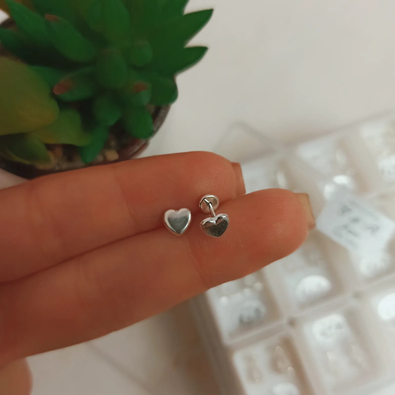 Aros Abridores Corazon Bombe Plata 925
