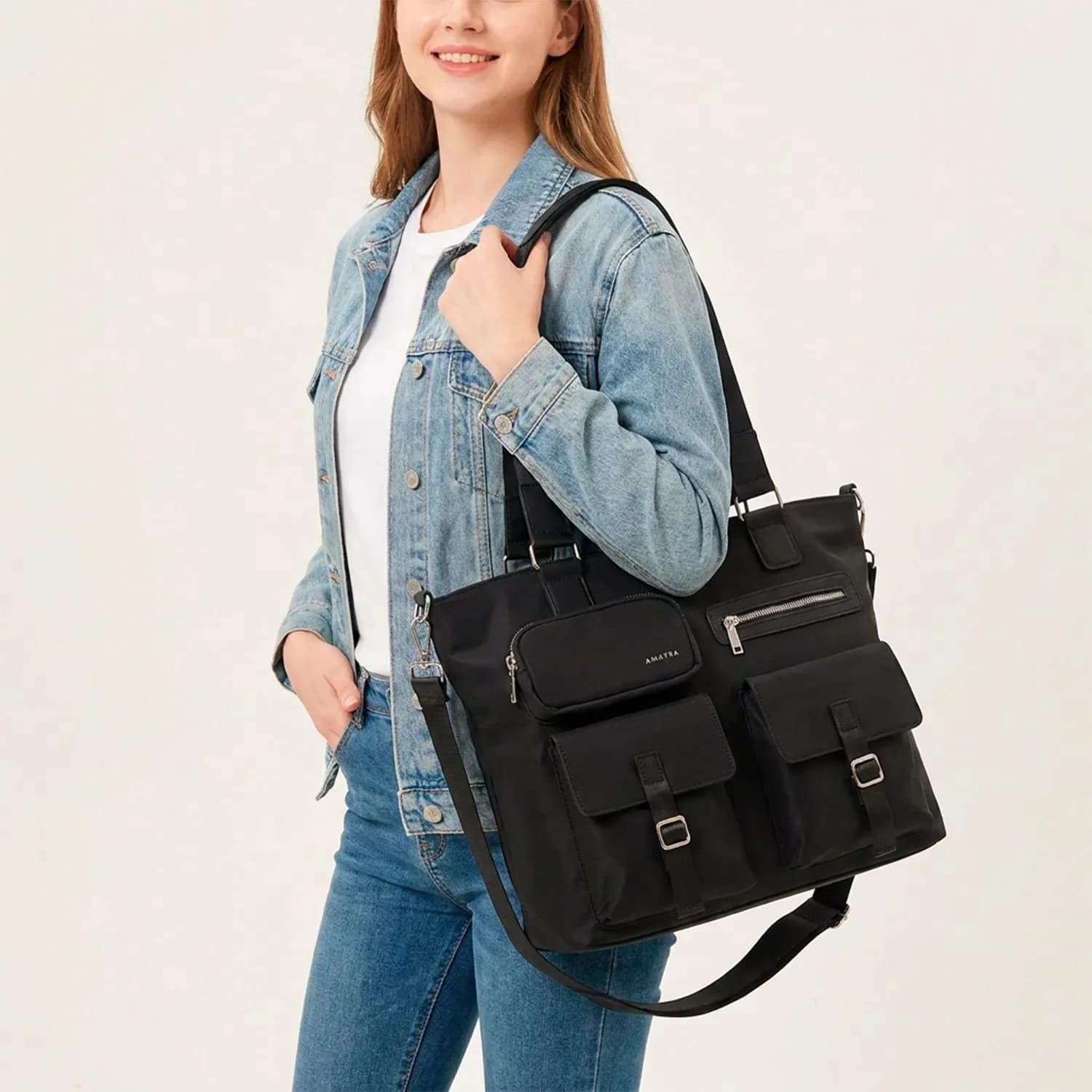 Cartera Portanotebook Amayra Negra