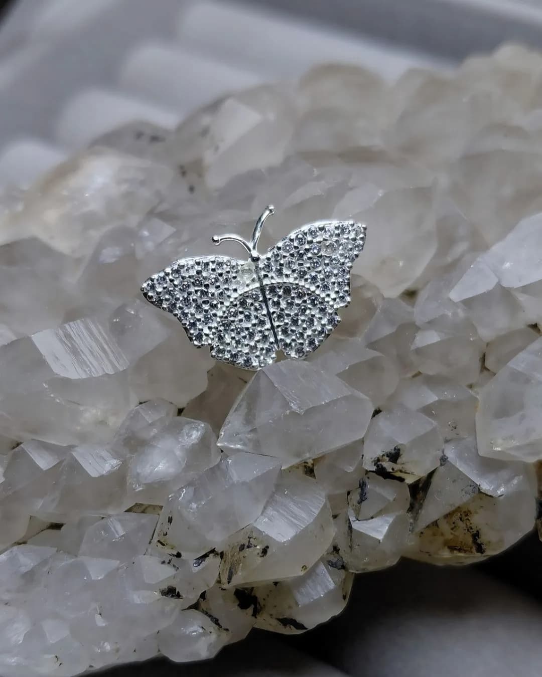 Dije Mariposa Zircones Plata 925