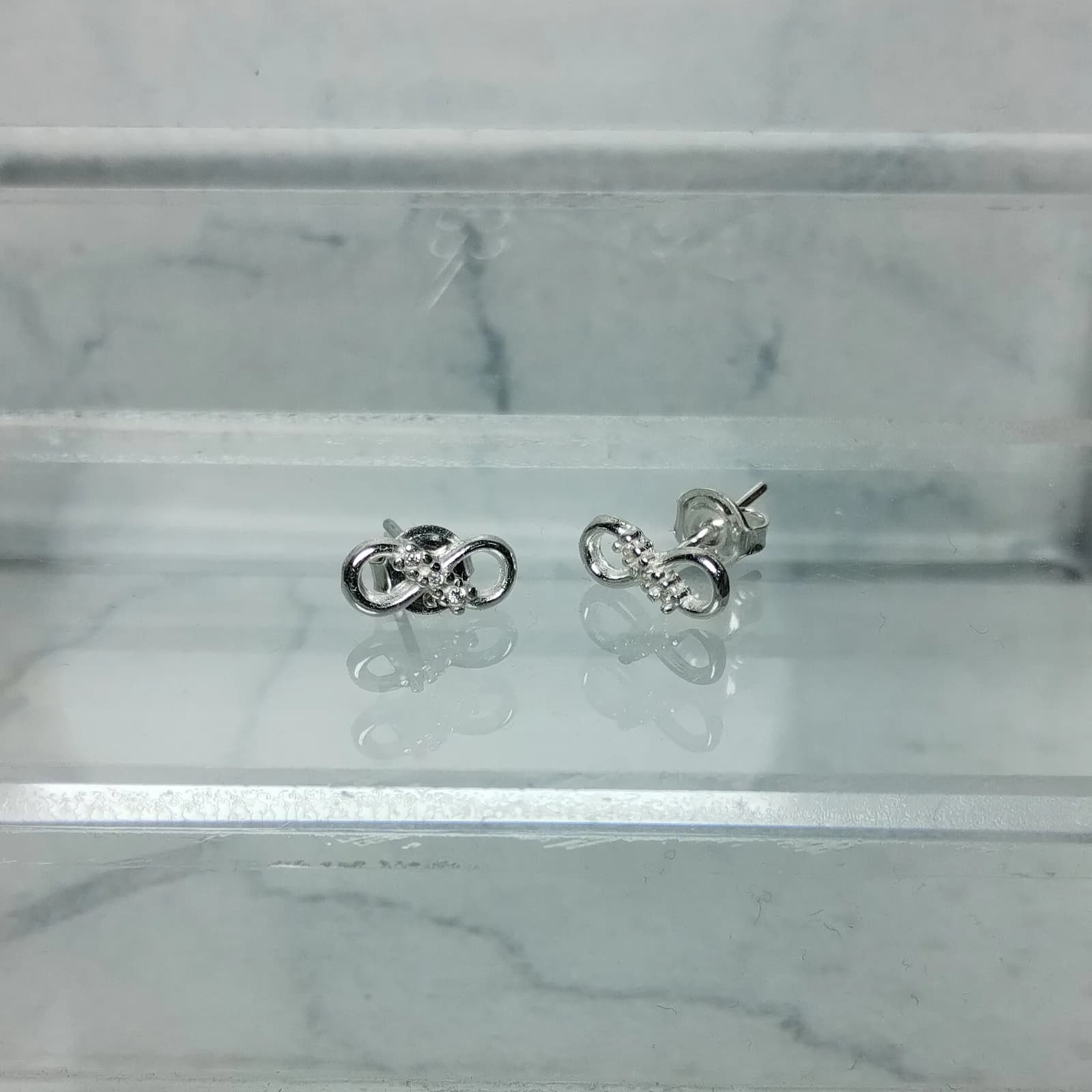 Aros Plata 925 Infinito con Zircones