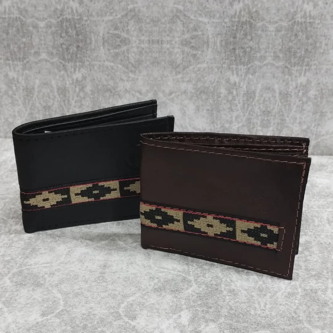 Billetera Hombre Cuero con Guarda Pampa Buffalo