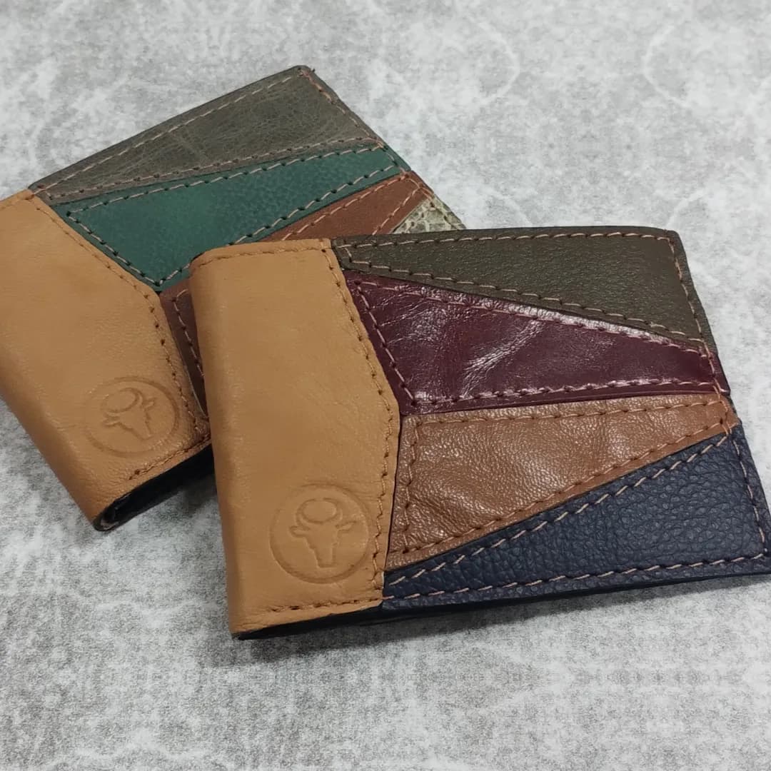 Billetera Hombre Cuero Combinada Buffalo