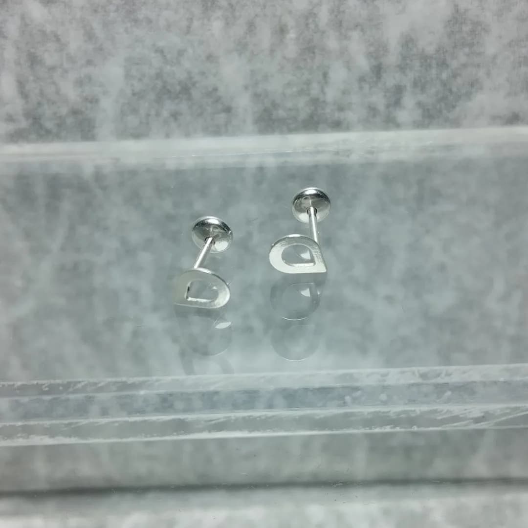 Aros Abridores Plata 925 Mini Gota Calada