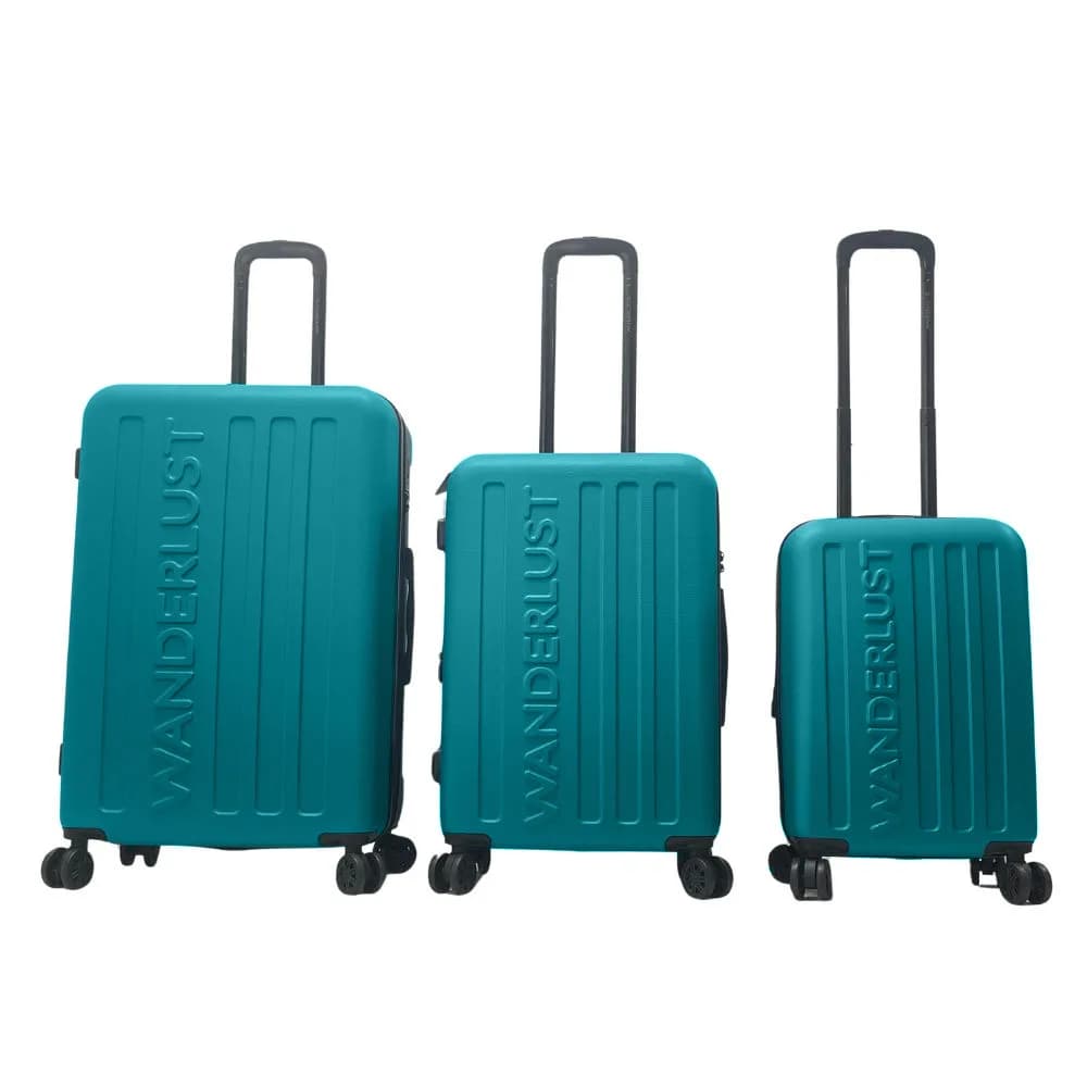 Set Valijas 3 Piezas Turquesa Wanderlust