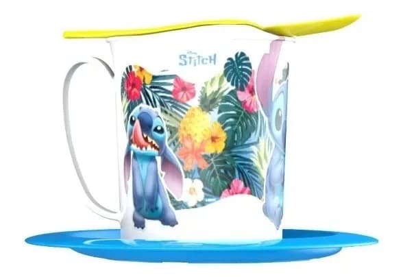 Set Taza y Plato Stitch