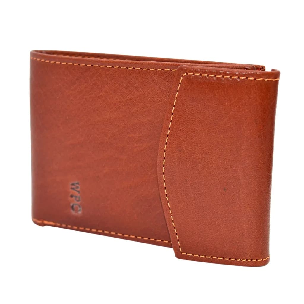 Billetera Hombre Cuero Solapa Wpc