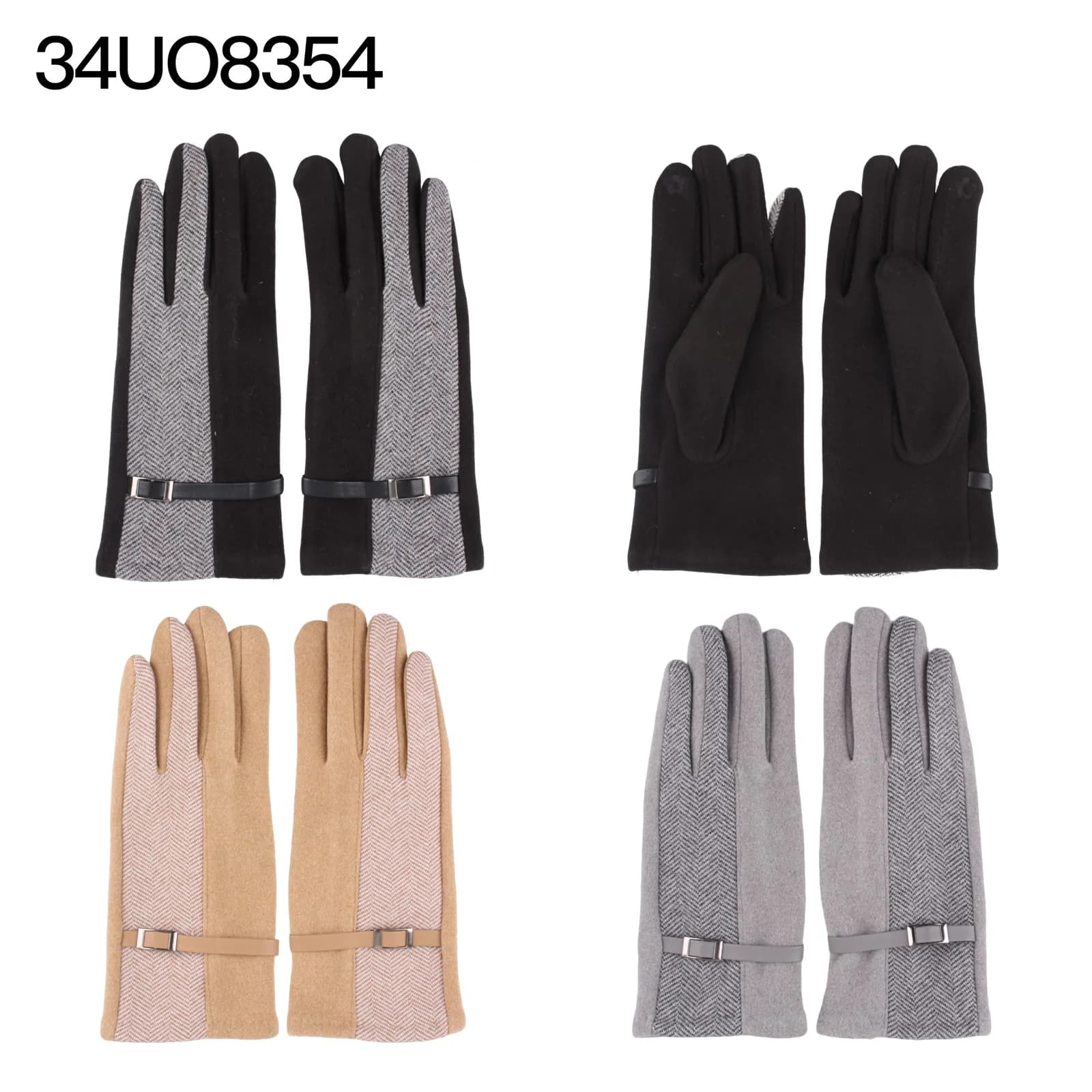 Guantes Mujer Combinado Paño La Chapelle