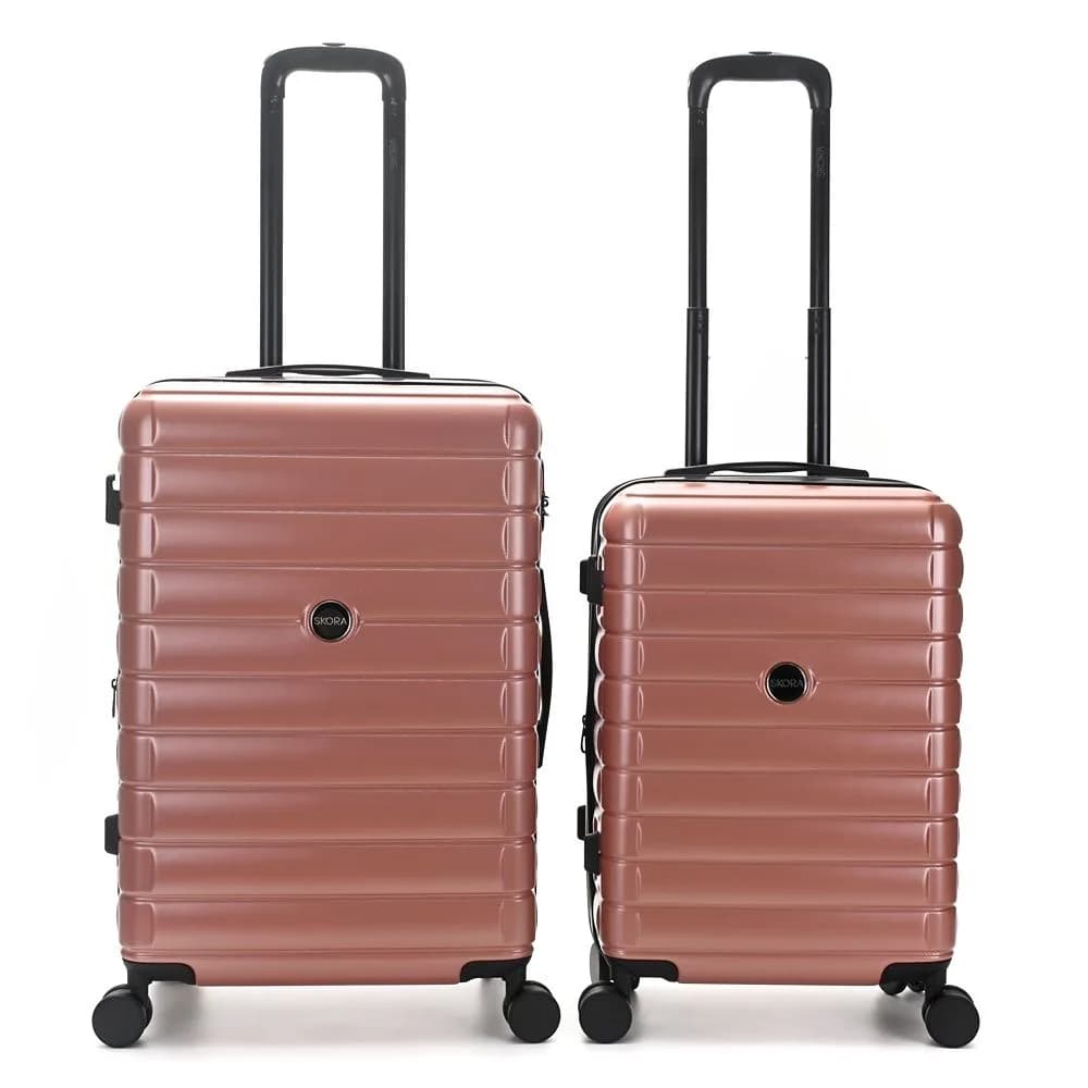 Set Valija Carry On y Mediana ABS Skora Rose