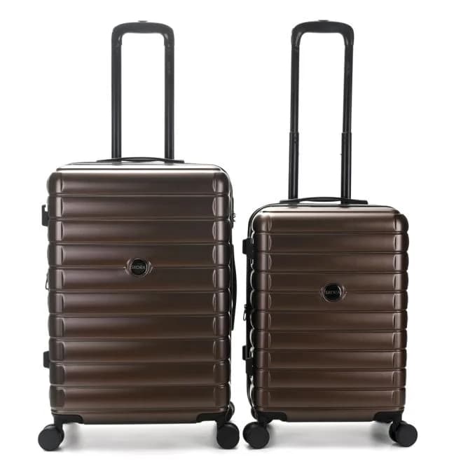 Set Valija Carry On y Mediana ABS Skora Chocolate