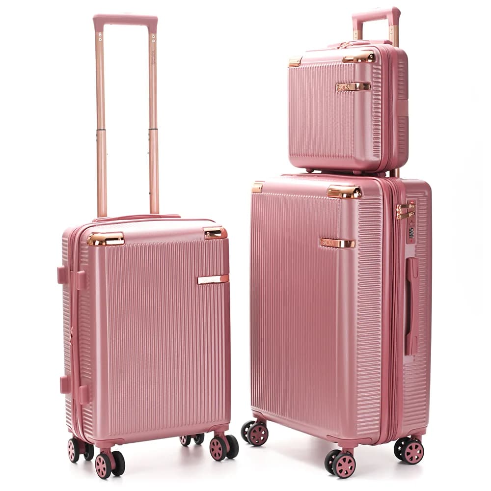 Set Valijas Mediana y Carry On con Beauty Skora