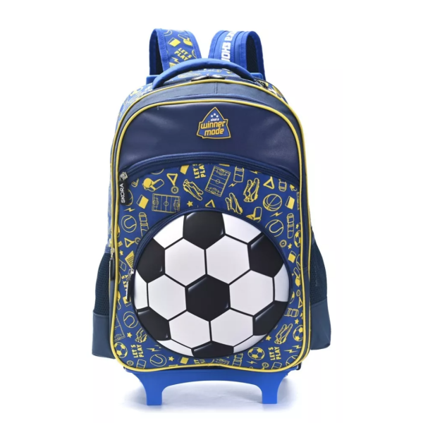 Mochila con carro 18 POP IT FUTBOL Azul de Footy