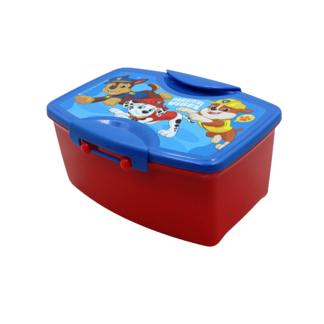 145020 LUNCH BOX CON CUBIERTOS PAW PATROL