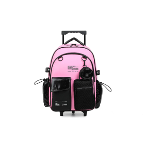 MOCHILA CON CARRO ROSA CHIMOLA