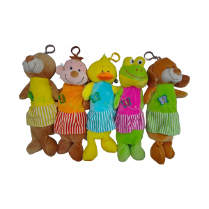 A5026 CARTUCHERA PELUCHE INFANTIL ANIMALITOS CON VESTIDO