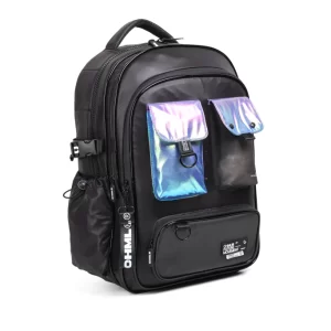 FS78 MOCHILA SHINY ESPALDA 18" BLACK CHIMOLA