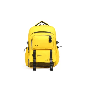 FS83 MOCHILA PLAIN MULTIPOCKET ESPALDA 18" YELLOW CHIMOLA