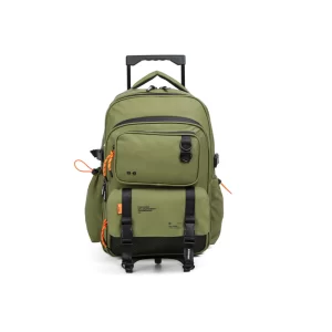 FS84 MOCHILA PLAIN MULTIPOCKET CARRO 18" GREEN CHIMOLA