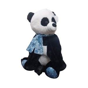 PELUCHE INFANTIL GRANDE DE TAMAÑO 26.5" OSO PANDA CON BUFANDA