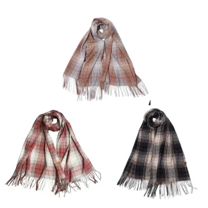 PASHMINA LANA FRIZADA CON FLECOS VIA FIORE 66633