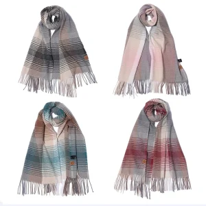 PASHMINA LANA FRIZADA CON FLECOS VIA FIORE 66635