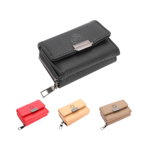 BILLETERA CORTA PARA MUJER CON PORTA TARJEAS Y MONEDERO AGARRATE CATALINA ACBI12