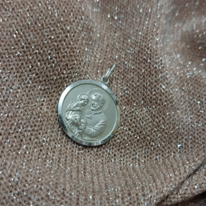 DIJE PLATA 925 MEDALLA RELIGIOSA SAN CAYETANO DSCA