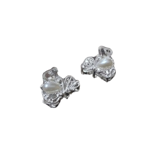 lh49-172-10 ACCESORIO PELO BROCHE MARIPOSA CON PERLAS