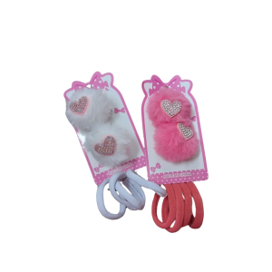 LH50-105-18 SET ACCESORIOS DE PELO GOMITAS POMPON