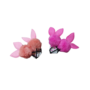 COLITAS DE PELO POMPON OREJITAS 2 UNIDADES LH50-306-10