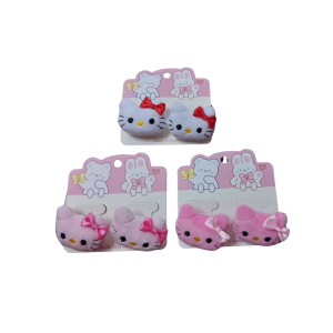 LH51-233-04 SET COLITAS DE PELO HELLO KITTY