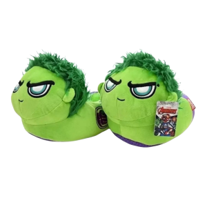 PANTUFLAS INFANTILES CON ANTIDESLIZANTE HULK MV048