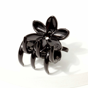 6044A1 BROCHE PINZA MEDIANA FLOR CALADA CAREY