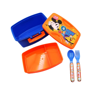 LUNCH BOX CON CUBIERTOS MICKEY 144979