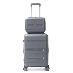 SET VALIJA CHICA Y BEAUTY SKORA GRIS 39764