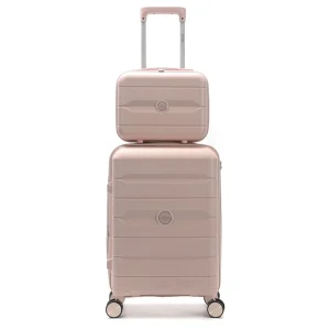 SET VALIJA CHICA Y BEAUTY SKORA ROSA 40396