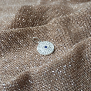 DIJE PLATA MINI OJO TURCO 430011