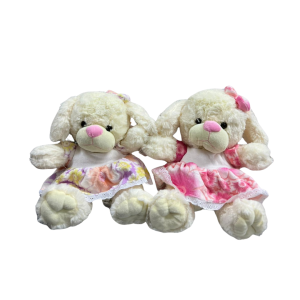 PELUCHE PERRO CON VESTIDO C7154