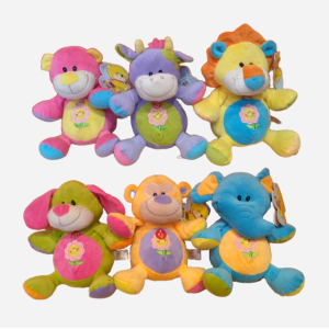 PELUCHE CHICO ANIMAL MULTICOLOR C7535