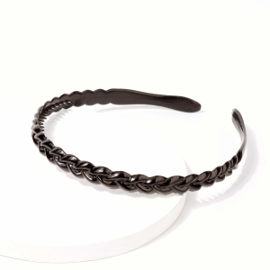 VINCHA TRENZADA NEGRO CAREY 3168A1