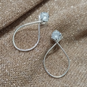 AA1933 AROS ACERO BLANCO GOTA CUBIC