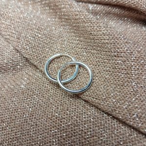 AROS ACERO BLANCO ARGOLLAS FINAS AA1962