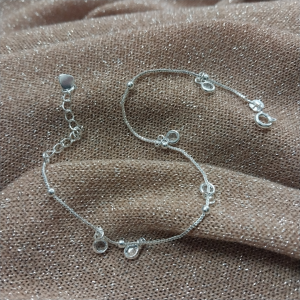 PULSERA ACERO BLANCO VENECIANA CON SUSANITOS PC1323