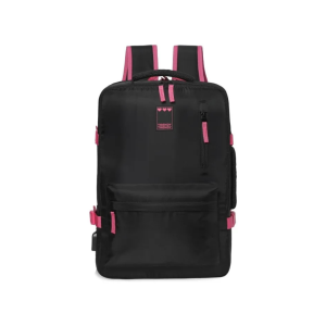 MOCHILA VIRAL DE VIAJE TRENDY 19117 VERDE ACQUA ROSA Y NEGRO