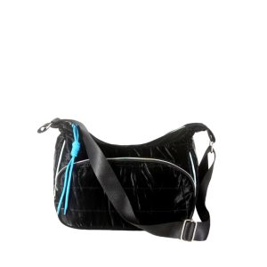 BANDOLERA AQUARELLA LINEA MULTICOLOR MATELASSE SATIN NEGRO 626-M