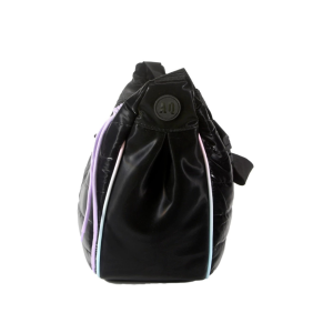BOLSO GRANDE AQUARELLA MULTICOLOR MATELASSE SATIN NEGRO 809-M