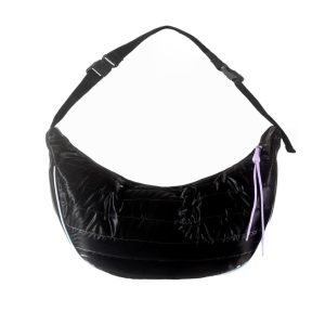 BOLSO GRANDE AQUARELLA MULTICOLOR MATELASSE SATIN NEGRO 809-M